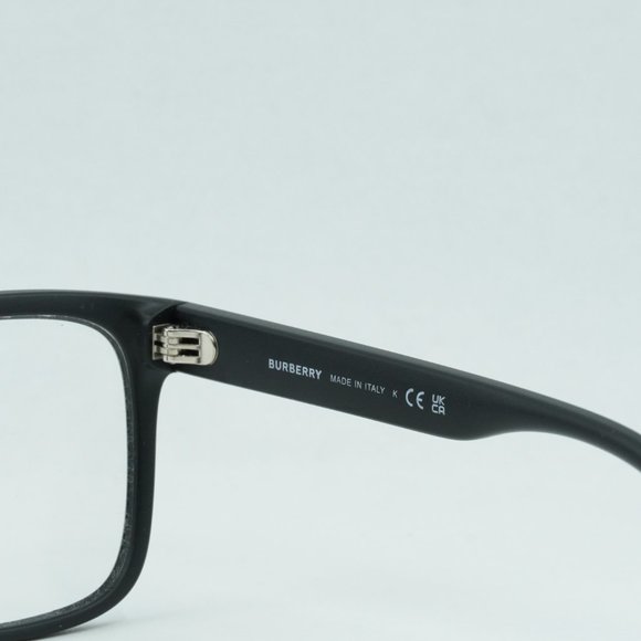 💯 NEW BURBERRY CARTER BE2353 3464 MATTE BLACK EYEGLASSES - Picture 6 of 11